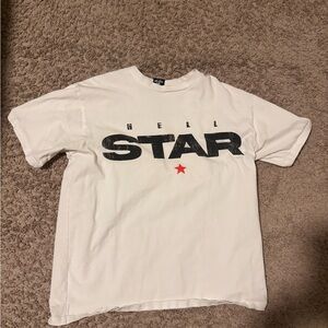 Hellstar Path to Paradise T-Shirt Men’s Medium White Angel Graphic